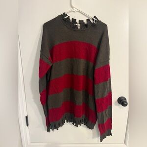 Men’s size XL Rubies Costumes Nightmare On Elm Street Freddy Krueger Sweater